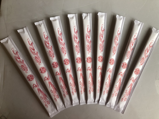 Палочки 21CM -24CM TENSOGE Dispossiable бамбуковые с полной бумагой в оболочке для китайской еды