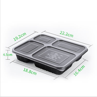Microwavable пищевой контейнер 500 PP устранимый 650 750 1000ml
