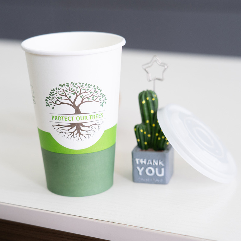 Biodegradable изготовленный на заказ напечатанный pla бумажного стаканчика эспрессо