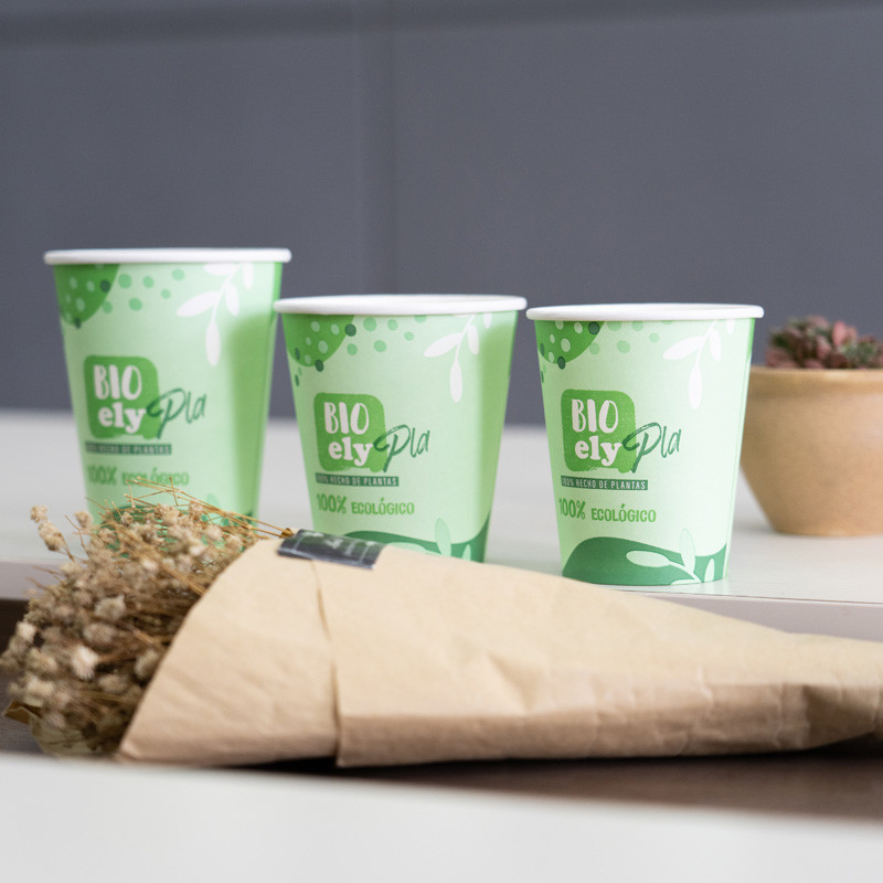 Biodegradable изготовленный на заказ напечатанный pla бумажного стаканчика эспрессо