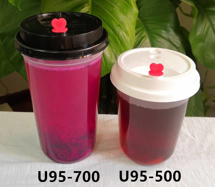 90 прозрачных чашек калибра 360ml на открытом воздухе скучных польских пластиковых замороженных с крышками