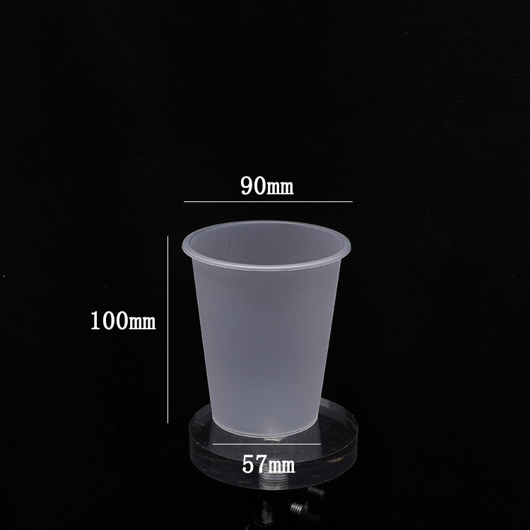 90 прозрачных чашек калибра 360ml на открытом воздухе скучных польских пластиковых замороженных с крышками