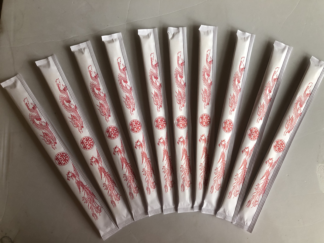 Палочки 21CM -24CM TENSOGE Dispossiable бамбуковые с полной бумагой в оболочке для китайской еды