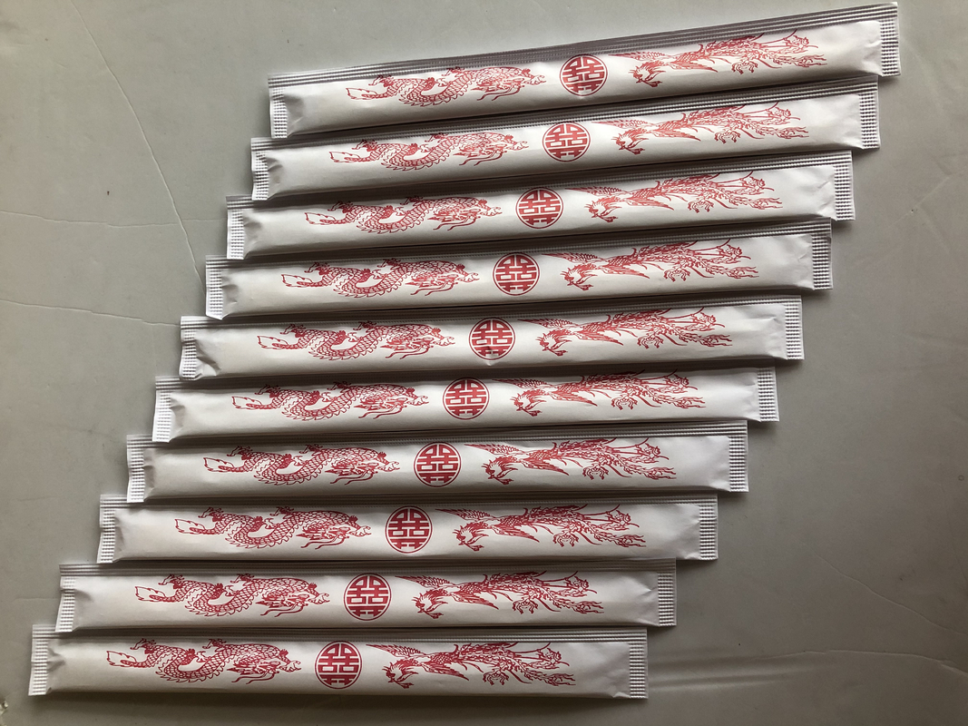Палочки 21CM -24CM TENSOGE Dispossiable бамбуковые с полной бумагой в оболочке для китайской еды