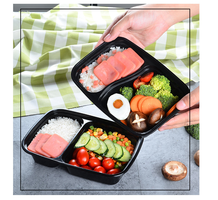 Microwavable примите вне Pp устранимые пластиковые пищевые контейнеры с крышкой