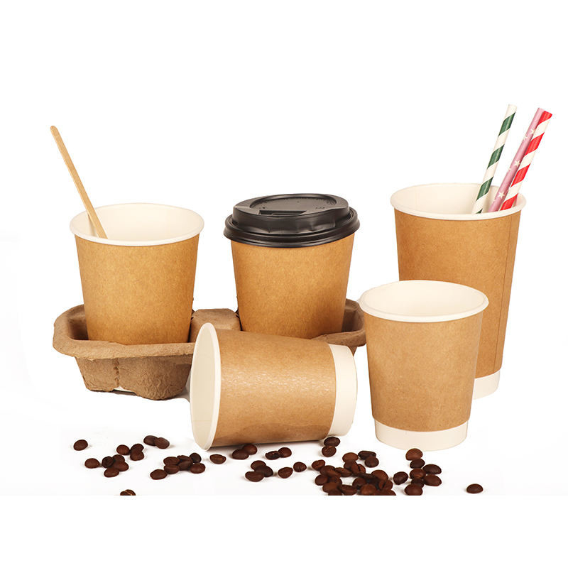 бумажный стаканчик 3-22oz устранимый одностеночный kraft для кофе & горячих напитков