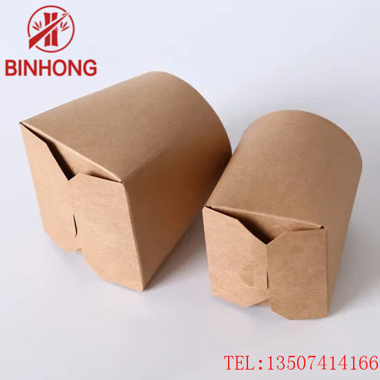 Stackable повторно используйте бумажные коробки 45oz Kraft на вынос