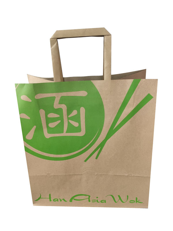 100% Recyclable 12 красит бумажный мешок Kraft чернил сои 15*8*21cm
