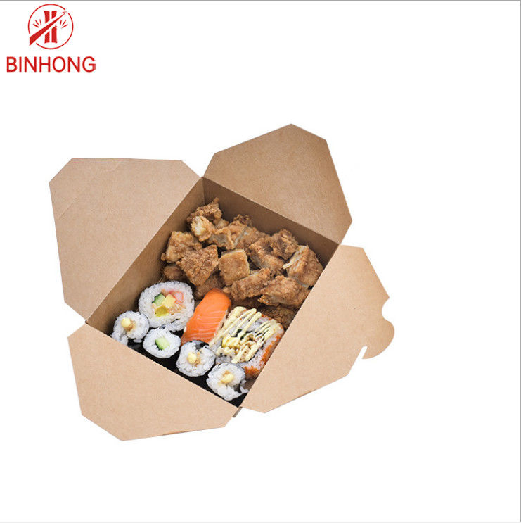 Устранимое выполненное на заказ 33oz Eco дружелюбные на вынос коробки