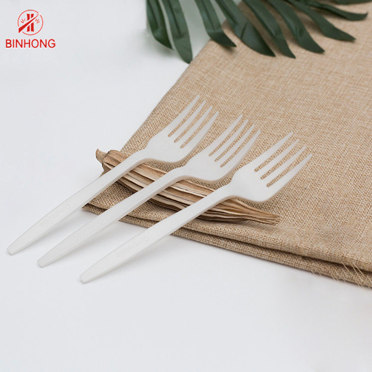 Экологически Degradable 16cm устранимая деревянная вилка