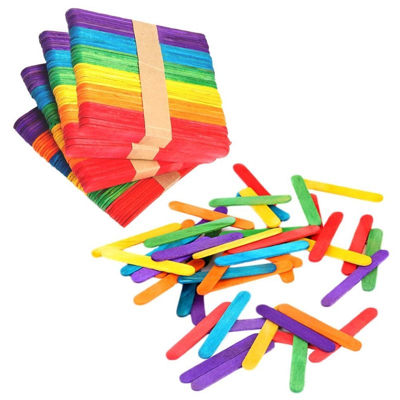 Тополь 4.5Inch покрасил ручки Popsicle для ремесел DIY
