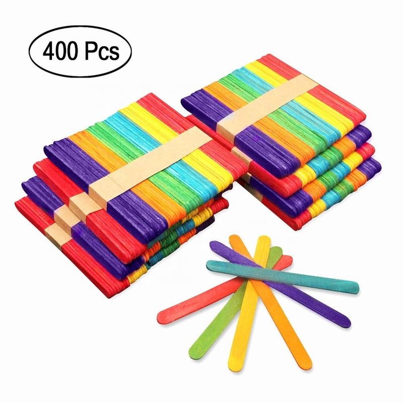 Тополь 4.5Inch покрасил ручки Popsicle для ремесел DIY