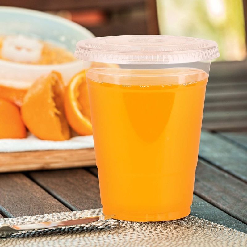 Ясная устранимая пластиковая чашка 16Oz с крышкой слота