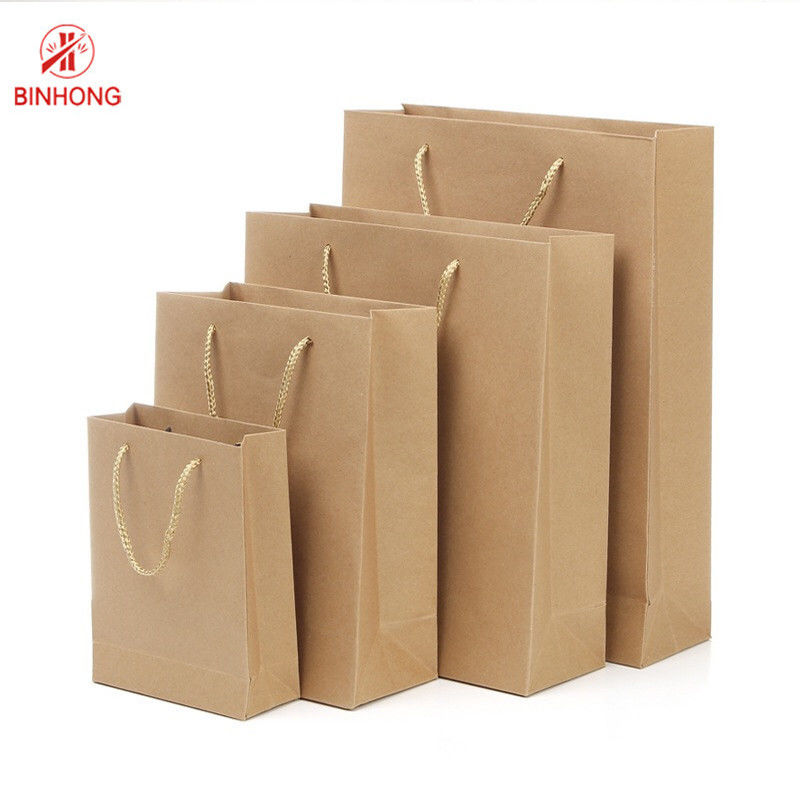 Сумки Eco дружелюбные 110gsm 16x6x12» повторно использованные Kraft