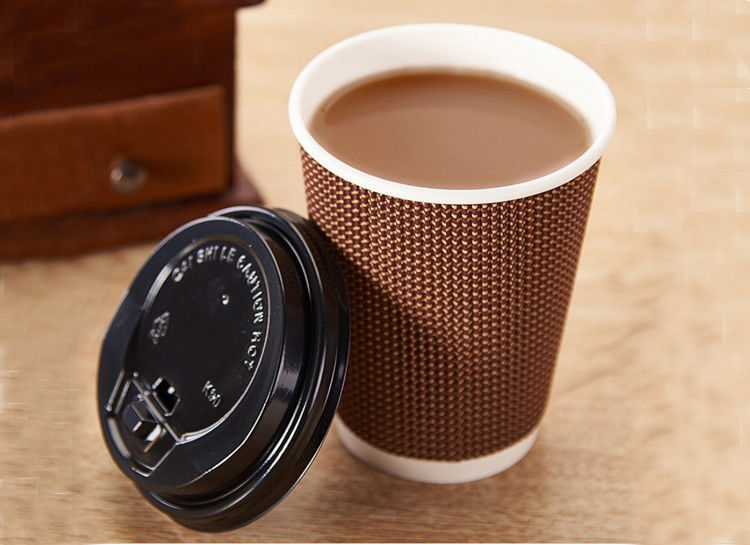 рот 90mm 3 кофейной чашки 16oz слоев рифленых устранимых