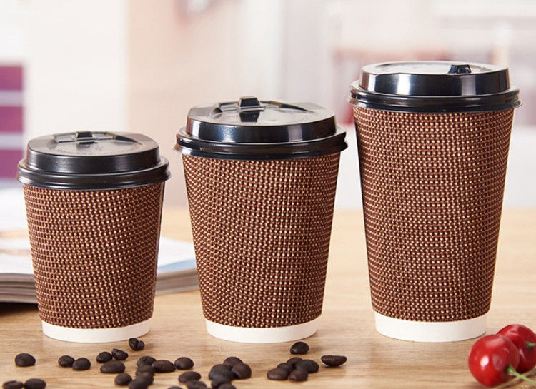 рот 90mm 3 кофейной чашки 16oz слоев рифленых устранимых