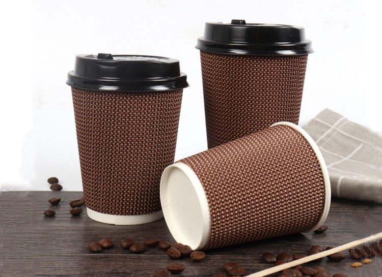 рот 90mm 3 кофейной чашки 16oz слоев рифленых устранимых