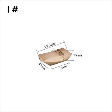 контейнер шлюпки 100 280 530ml Kraft бумажный для цветка риса цыпленка