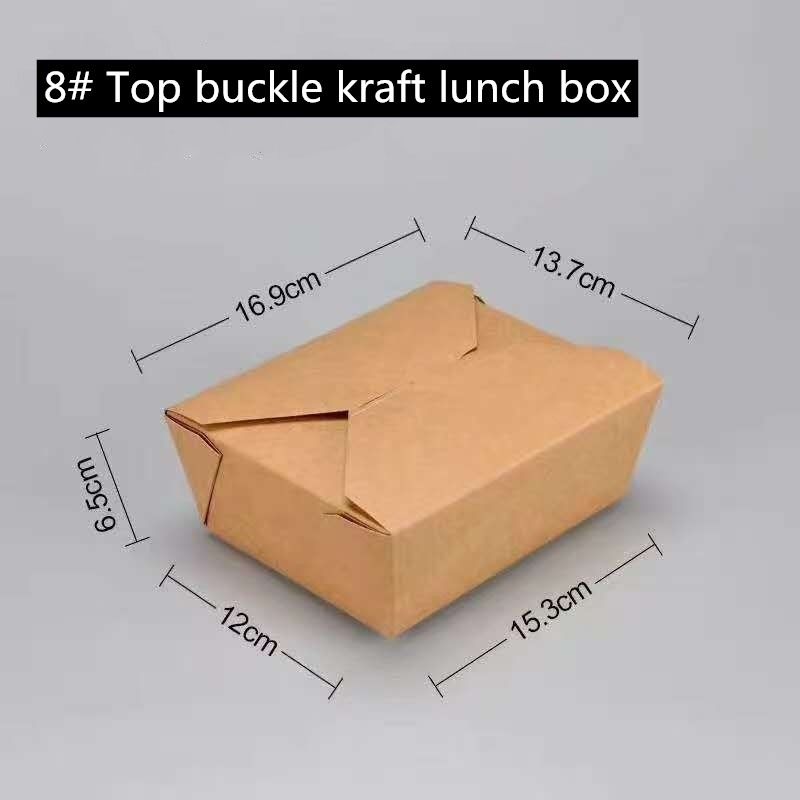 Microwavable бумага Брауна Kraft принимает прочь кладет 800 1400 1480 2000ml в коробку