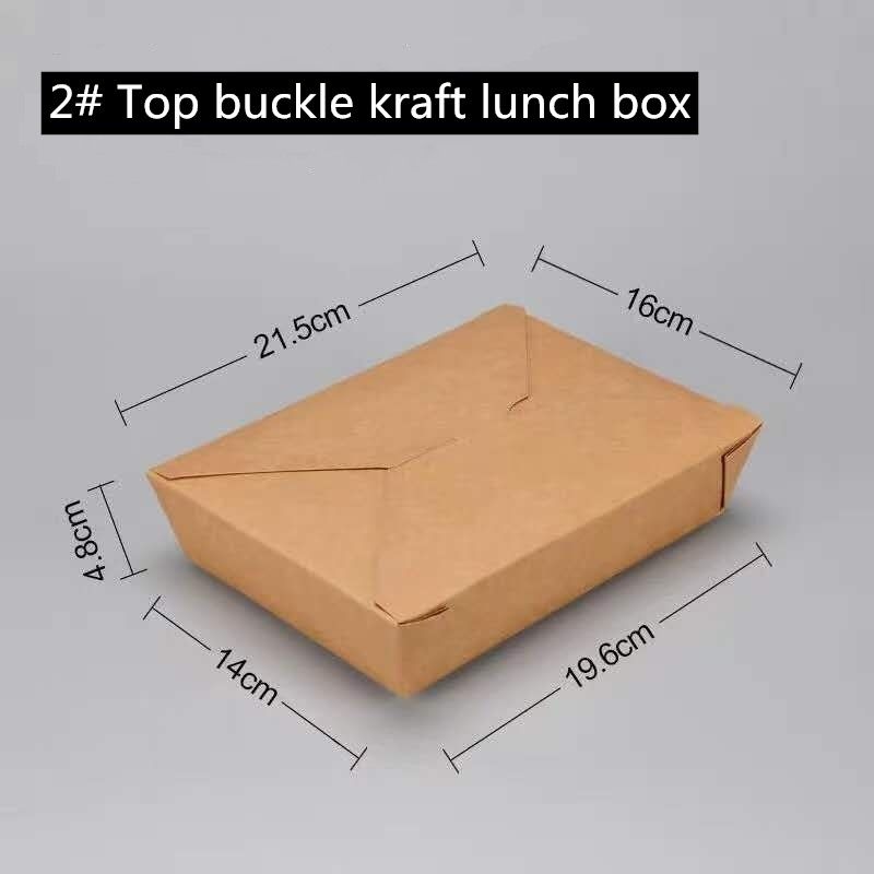 Microwavable бумага Брауна Kraft принимает прочь кладет 800 1400 1480 2000ml в коробку