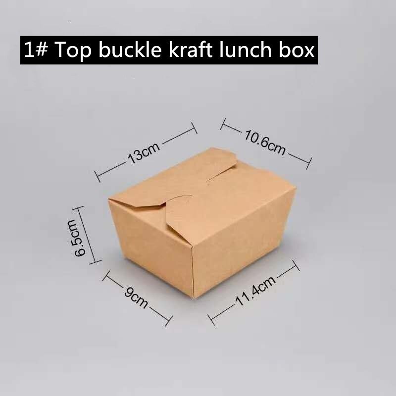Microwavable бумага Брауна Kraft принимает прочь кладет 800 1400 1480 2000ml в коробку