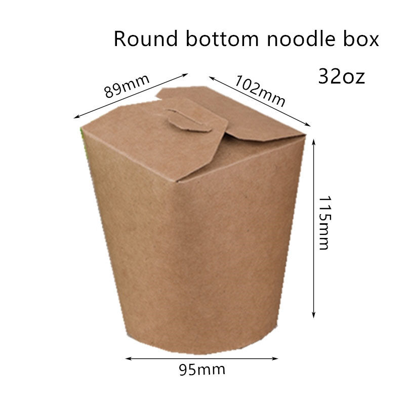 коробка лапши 16oz 26oz 32oz устранимая с круглым дном