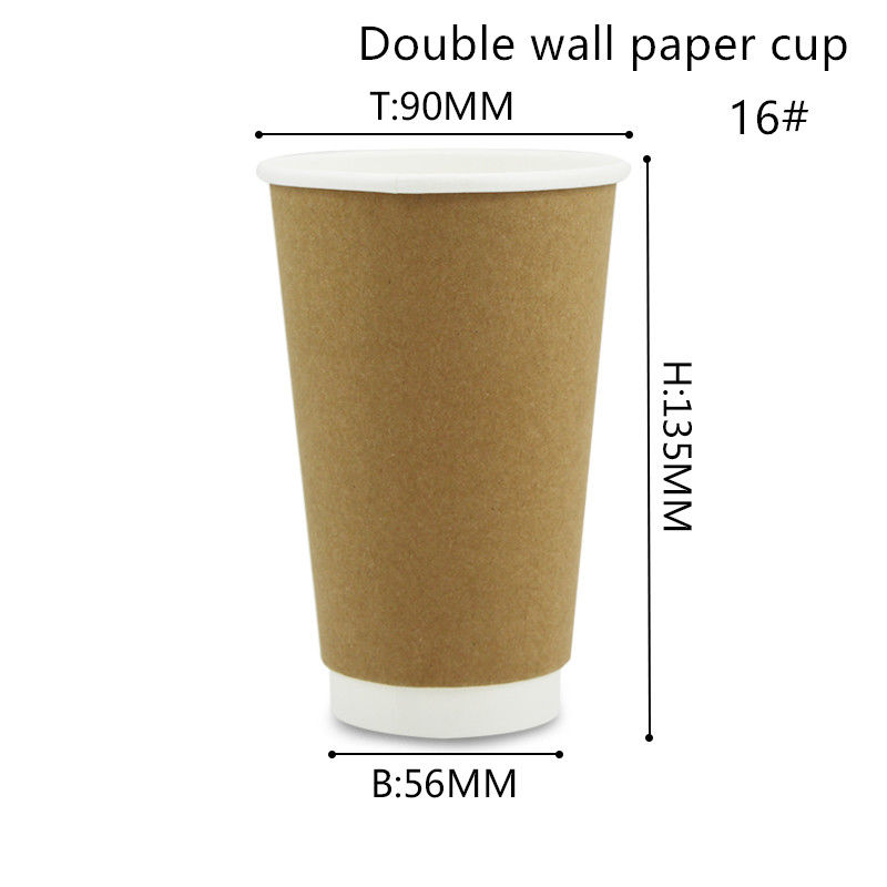 Biodegradable горячие и холодные чашки 8oz 12oz 16oz напитка
