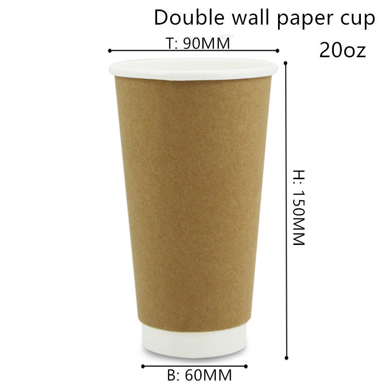 Biodegradable горячие и холодные чашки 8oz 12oz 16oz напитка