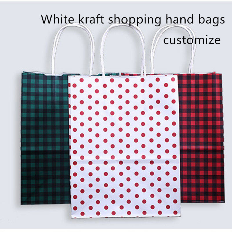 Recyclable хозяйственная сумка бумаги 128gsm белая Kraft с ручкой Drawstring
