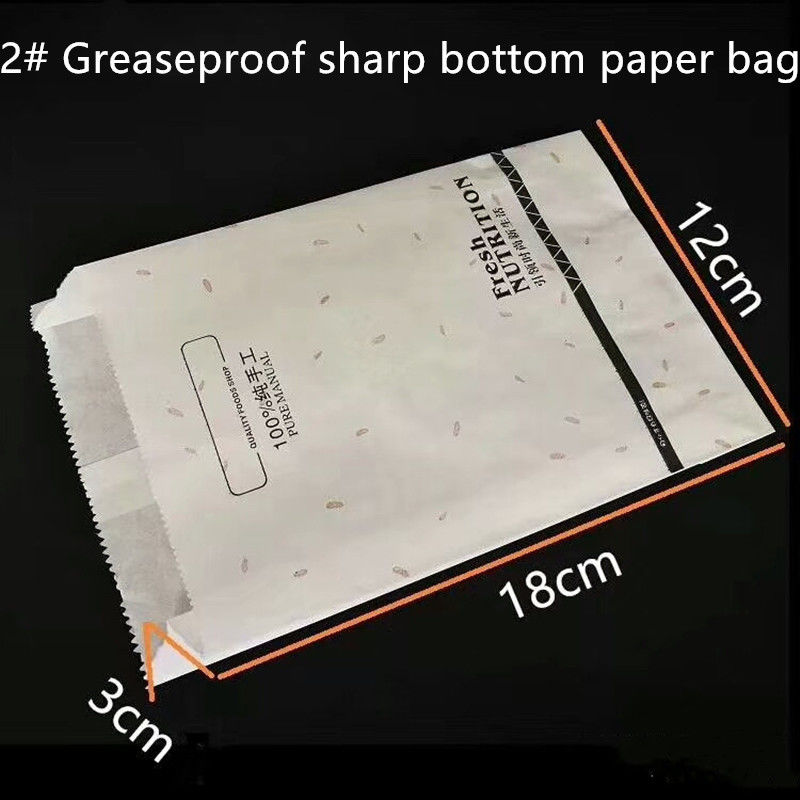 Устранимый Biodegradable жиронепроницаемый бумажный мешок SOS выноса