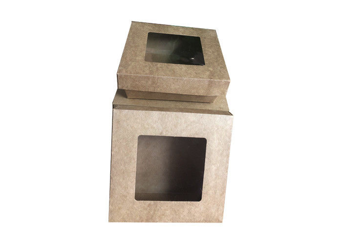 коробка для завтрака 350 520 720 998 1090ml Kraft бумажная с раем и крышкой земли