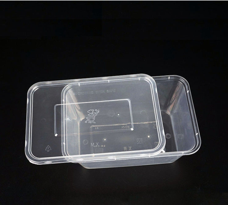 Устранимая пластмасса PP принимает прочь коробку Microwavable с крышкой