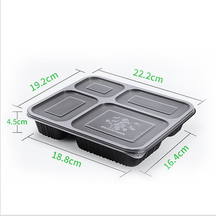 Microwavable пищевой контейнер 500 PP устранимый 650 750 1000ml