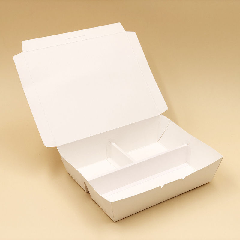 Контейнеры Kraft бумажные Biodegradable на вынос устранимые с отсеком