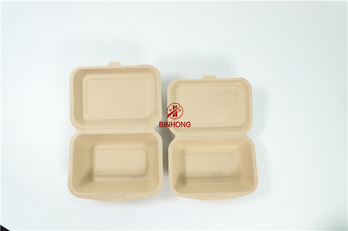 Фаст-фуд Desechables сахарного тростника упаковывая Compostable коробки Biodegradable