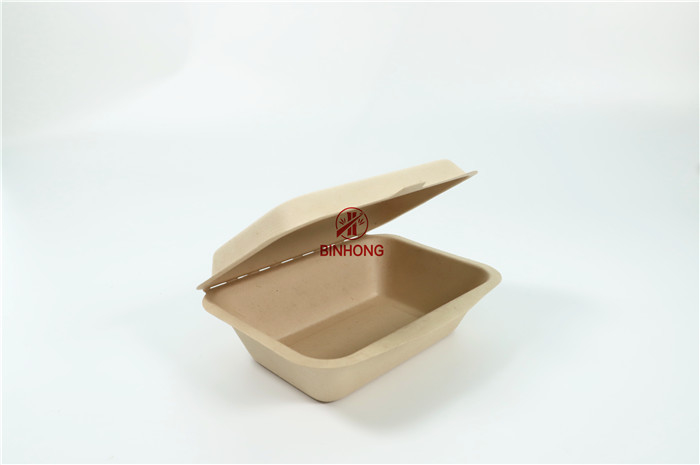 Фаст-фуд Desechables сахарного тростника упаковывая Compostable коробки Biodegradable