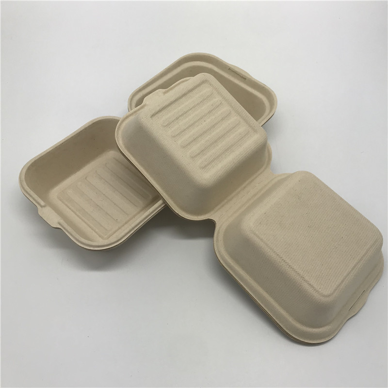 Коробки бургера пищевого контейнера соломы пшеницы устранимое на вынос Biodegradable