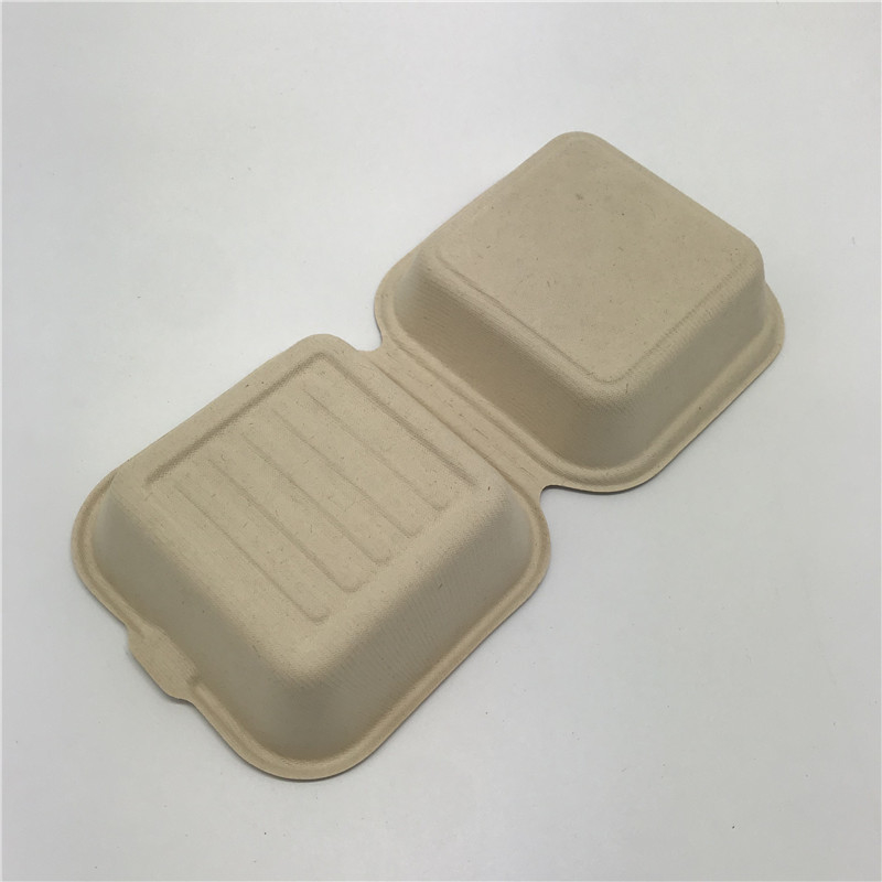 Коробки бургера пищевого контейнера соломы пшеницы устранимое на вынос Biodegradable