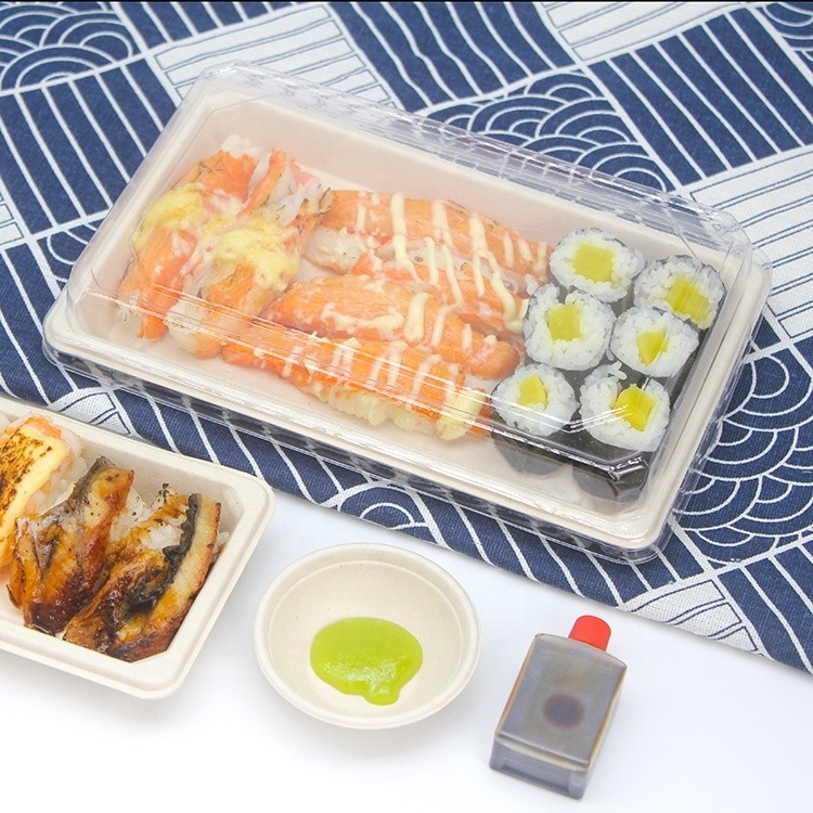 Compostable Eco коробки упаковки суш торта дружелюбное Biodegradable